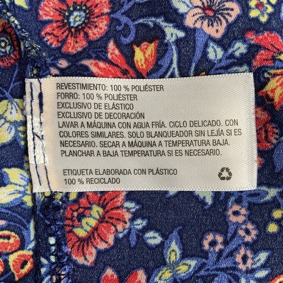 BAND OF GYPSIES Women's size M floral ditzy sleeveless dress hankerchief hem - Picture 8 of 9